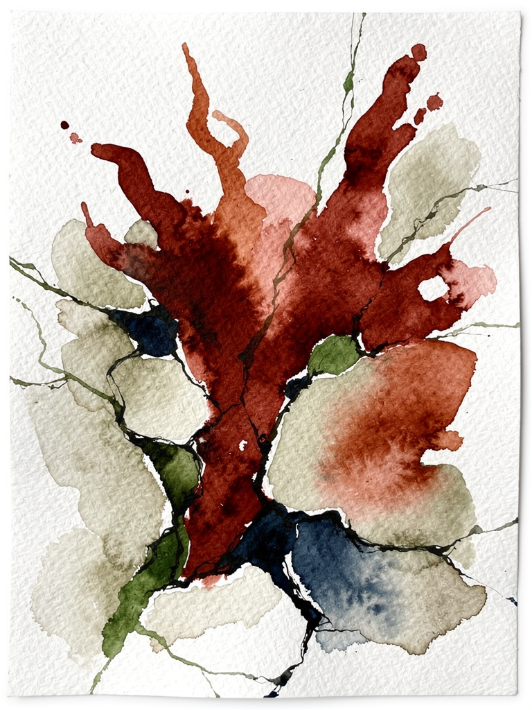 Abstract watercolor illustration